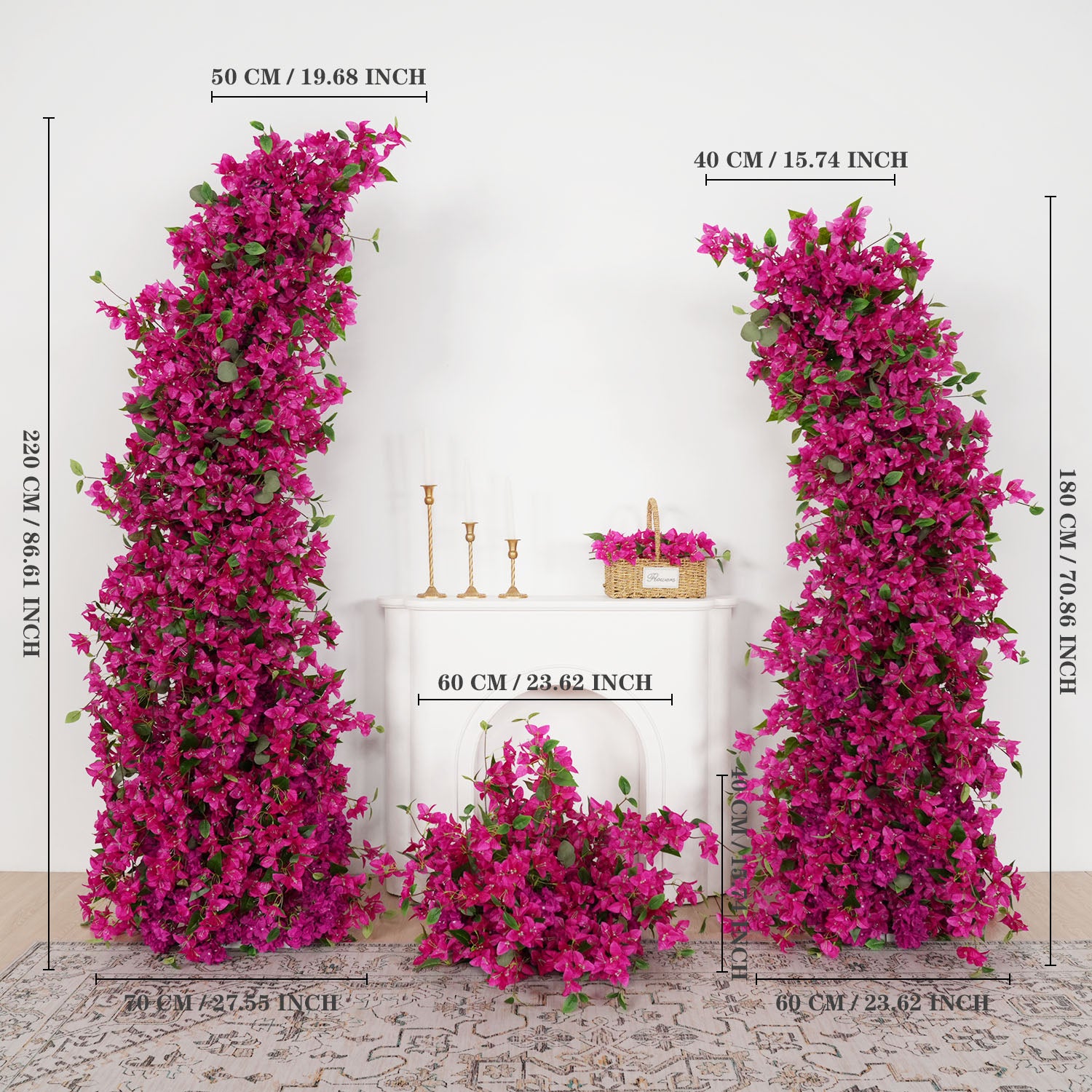 Rose Red Rose Wedding Horn Arch Background Decoration Figure 2